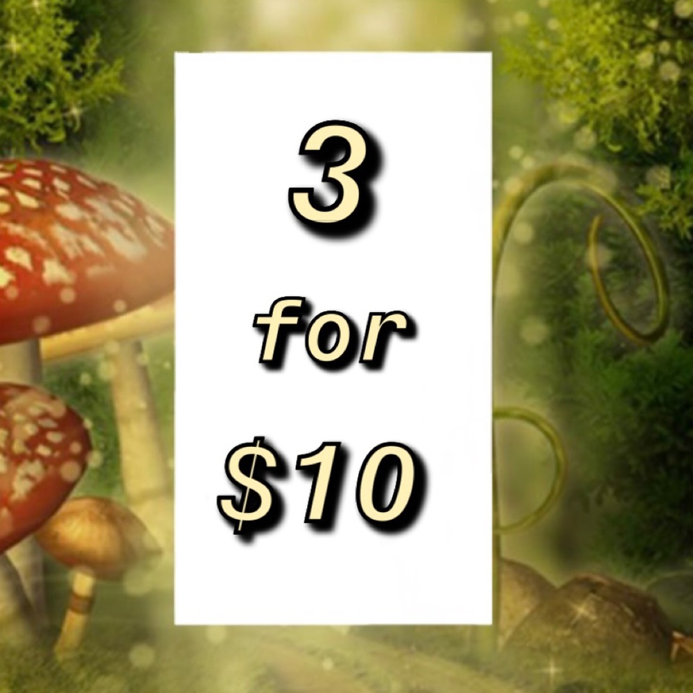 🤍 3 items for $10!
